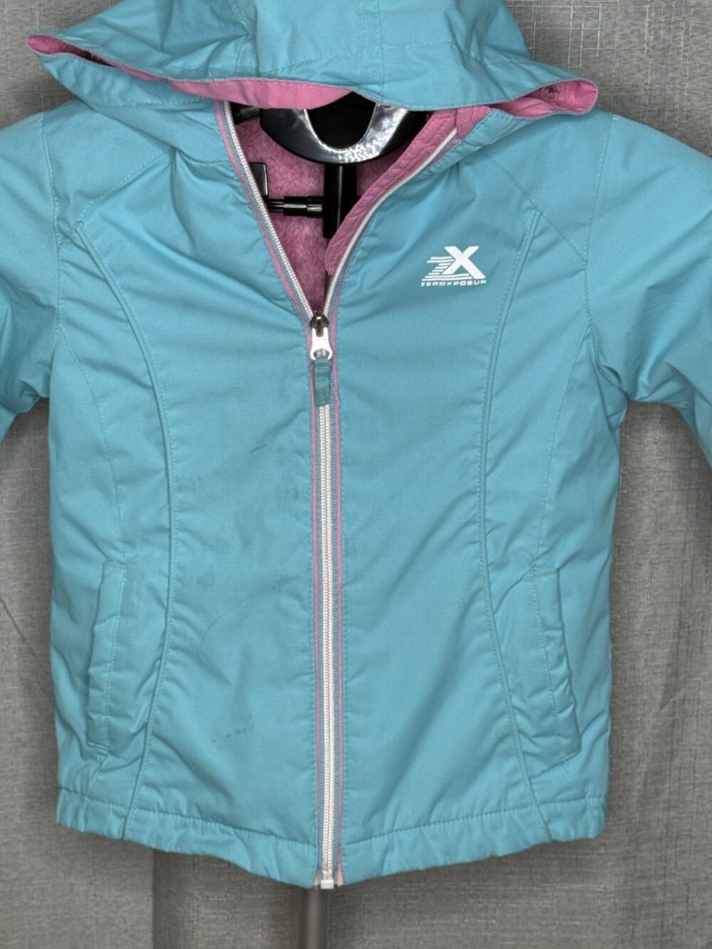 ZeroXposur - Girls Hooded Fleece Lined Jacket - Size 6/6X